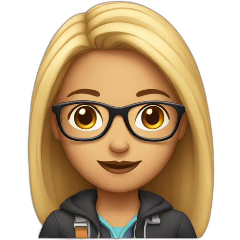 Geek girl emoji