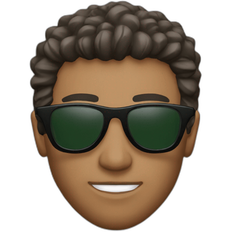 Fluminense fan with sunglasses emoji