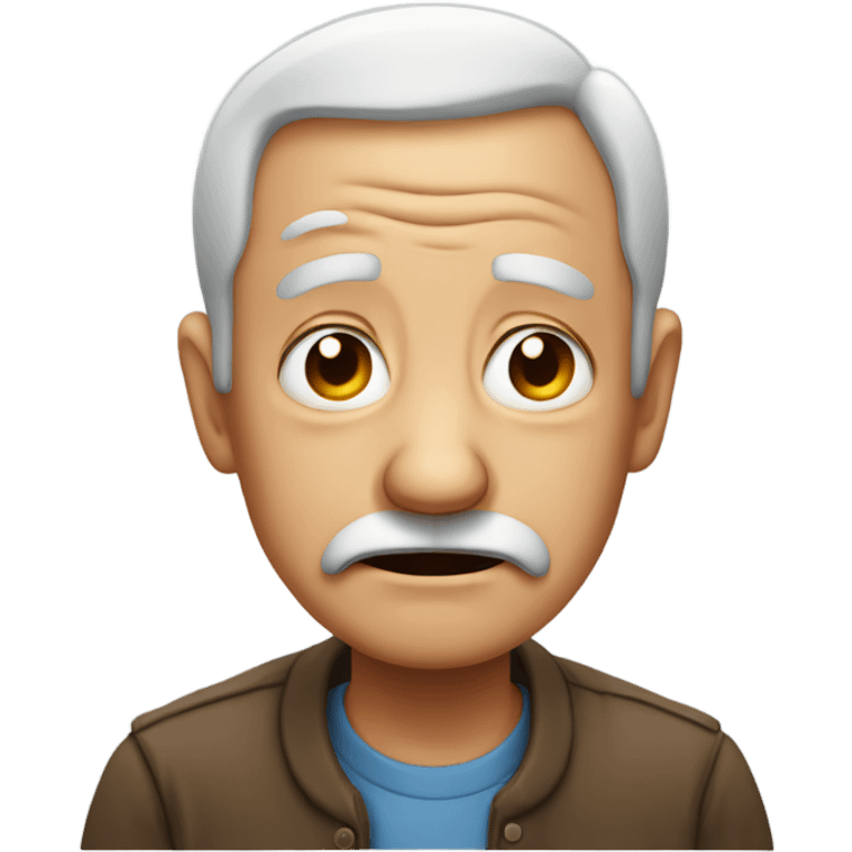 Grandpa crying emoji