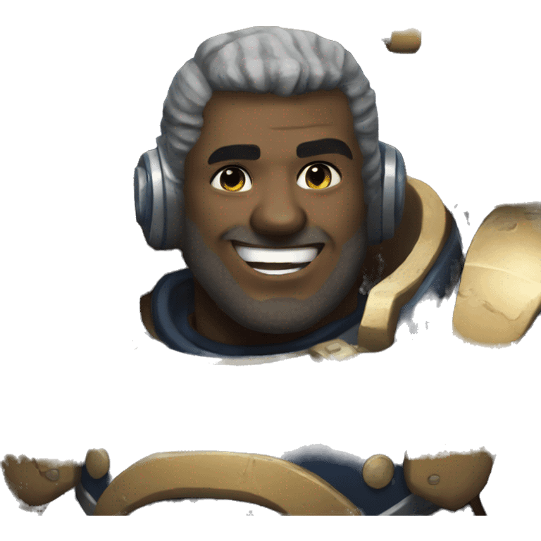 space marine with a smile emoji