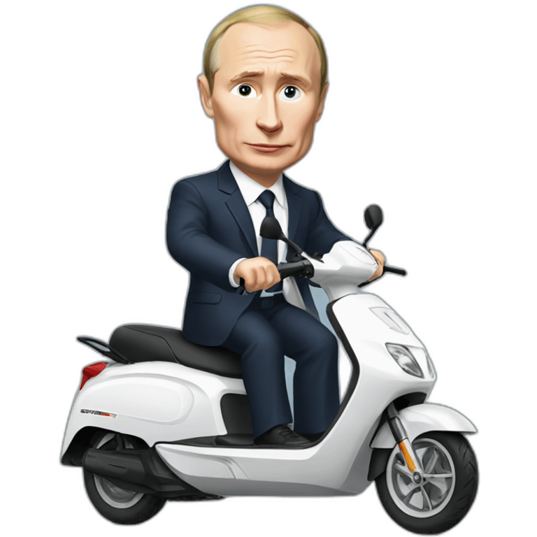 putin selling electric scooter emoji