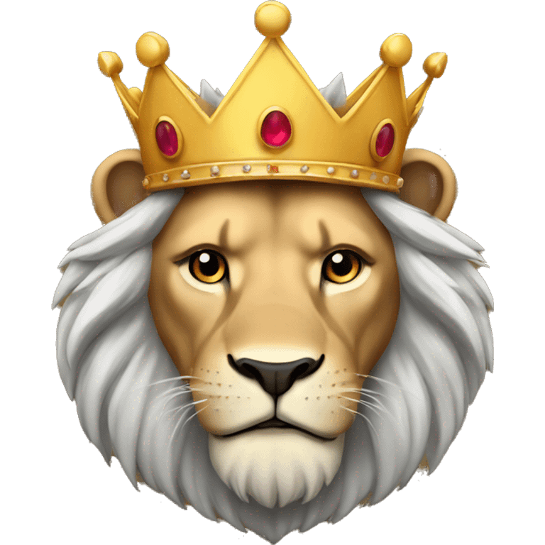 a lion in a crown emoji