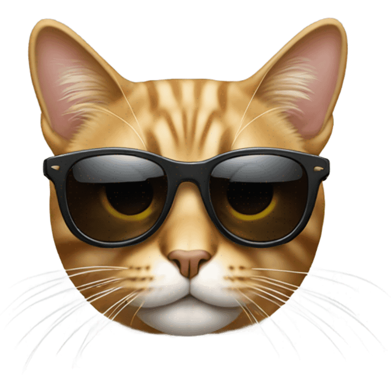 Cat with sunglasses emoji