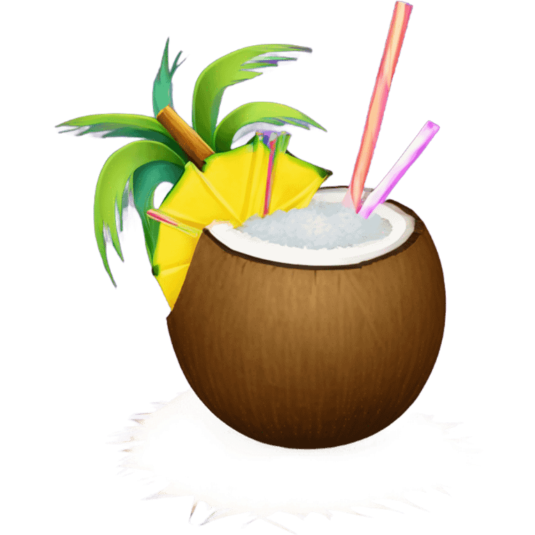 Coconut cocktail emoji