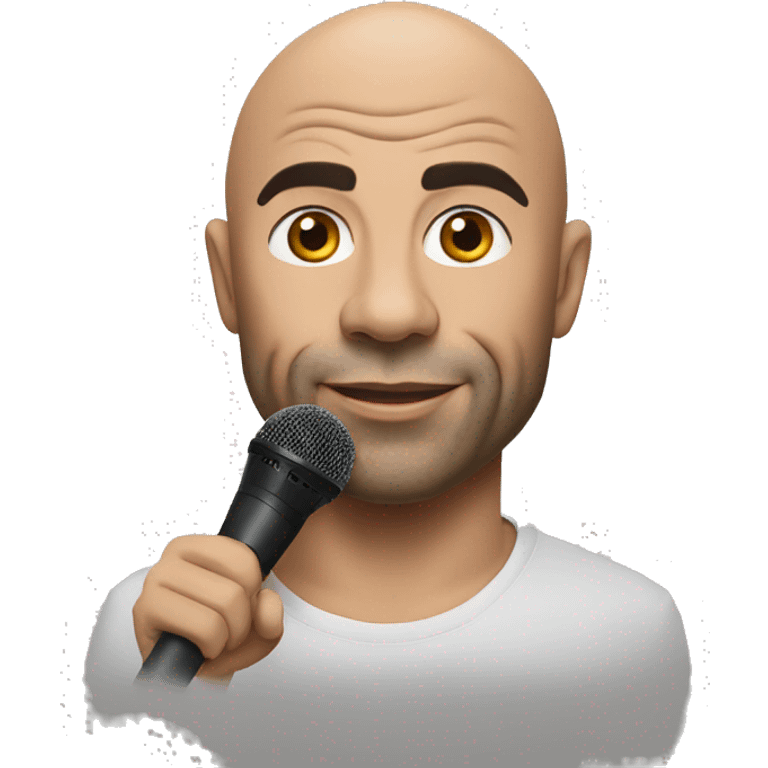 Joe Rogan with microphone emoji