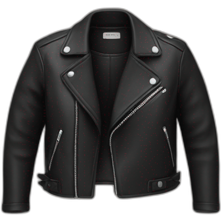 croppped leather jacket emoji