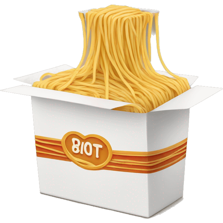 a box of spaghetti emoji