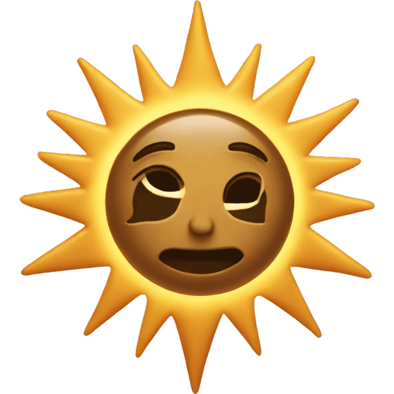 Star and sun emoji