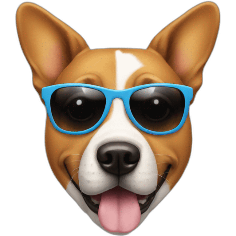 Dog with sun glasses emoji