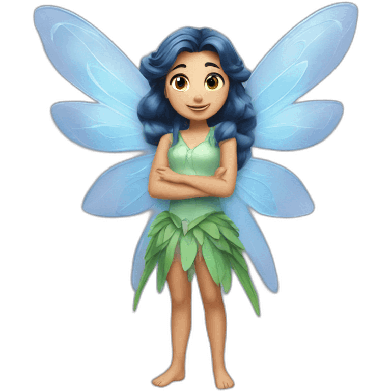 Silvermist from “disney fairies” with huge wings emoji