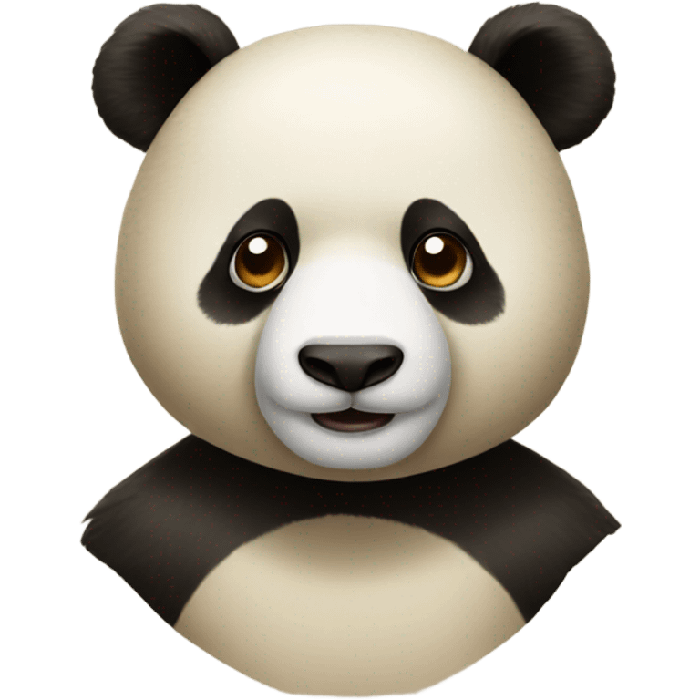 Beige panda emoji