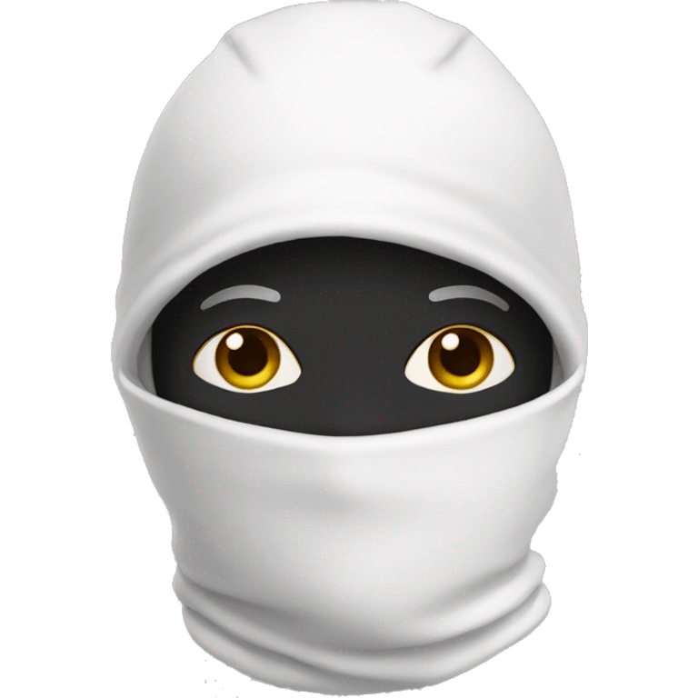 white balaclava emoji