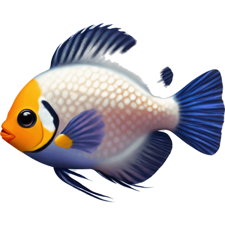 discus pigeon fish emoji