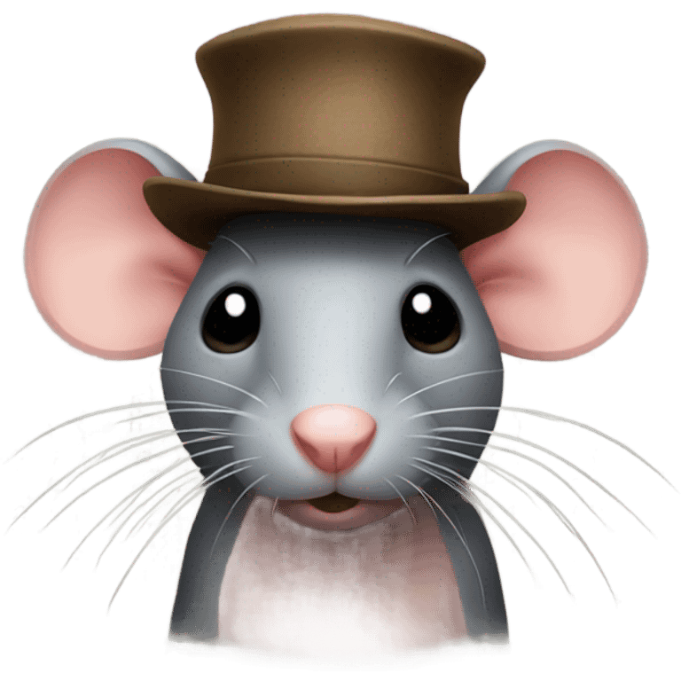 Rat with a hat  emoji