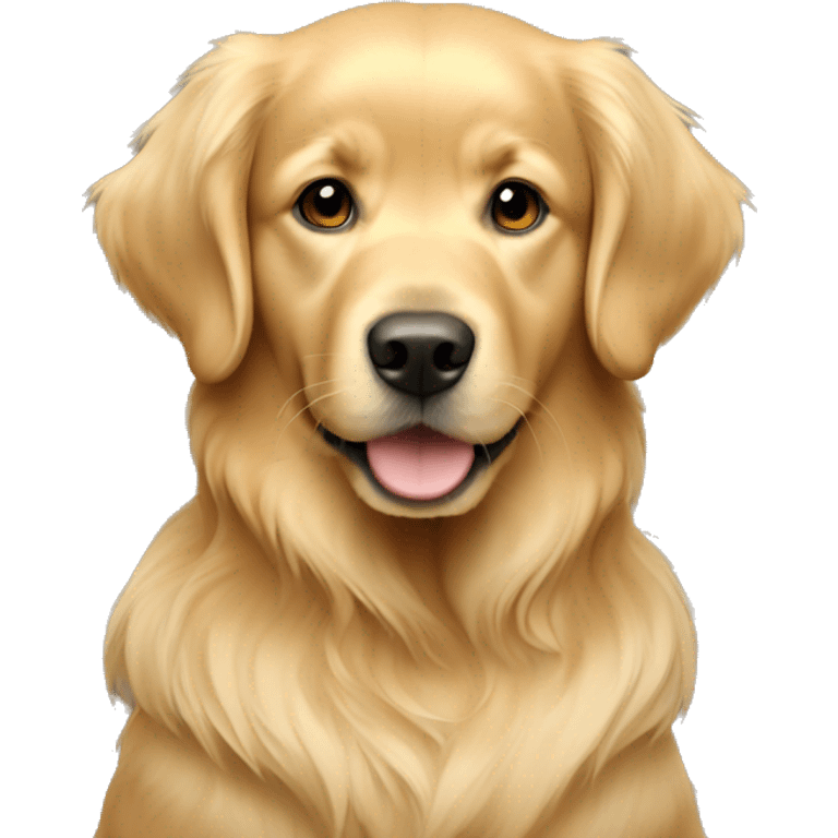 Golden Retriever with light hair girl emoji