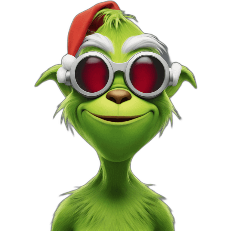 Grinch in vr headset full body emoji