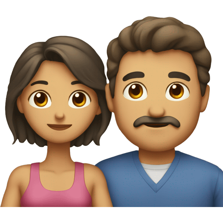 hombre cuidando a su mujer emoji