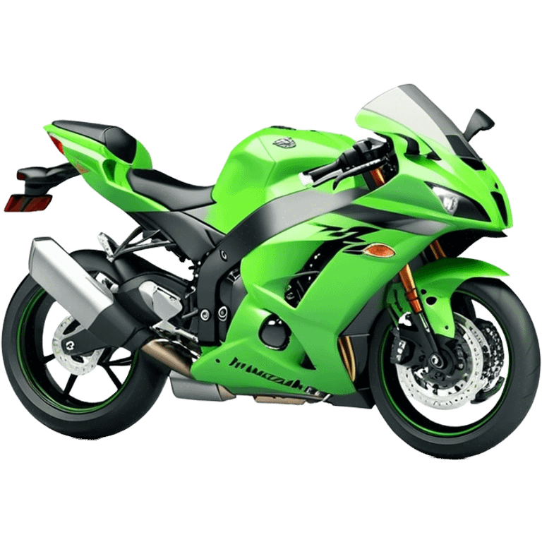 Kawasaki Ninja (Sportbike) - Kawasaki Ninja ZX-10R (Model Year: 2022) (Iconic colour: Green) emoji