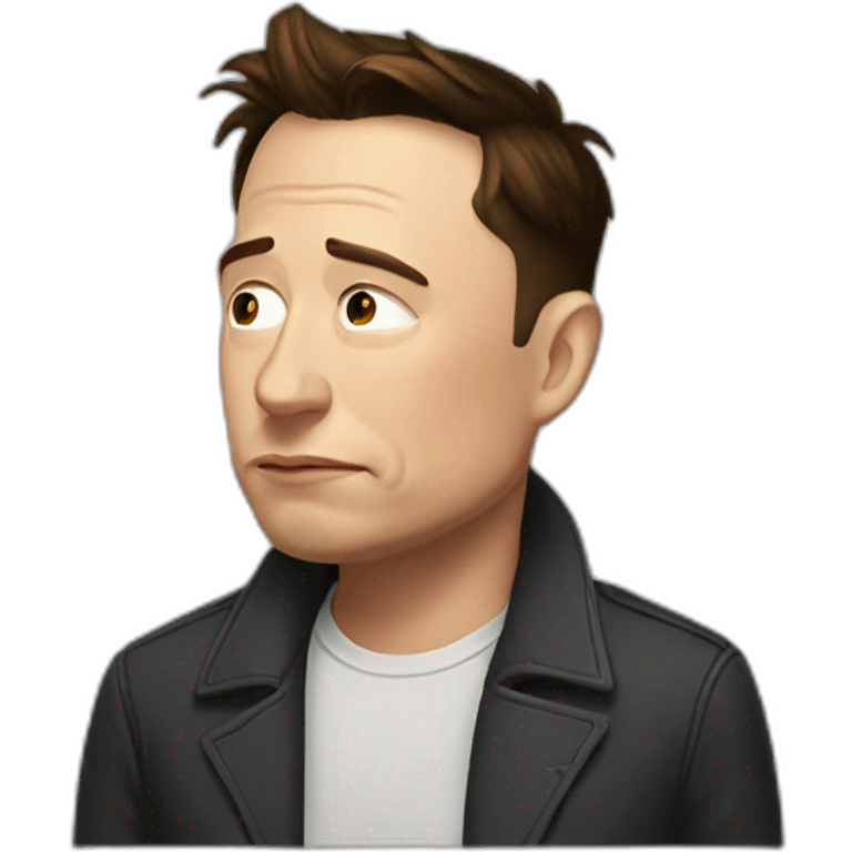 elon musk sad emoji