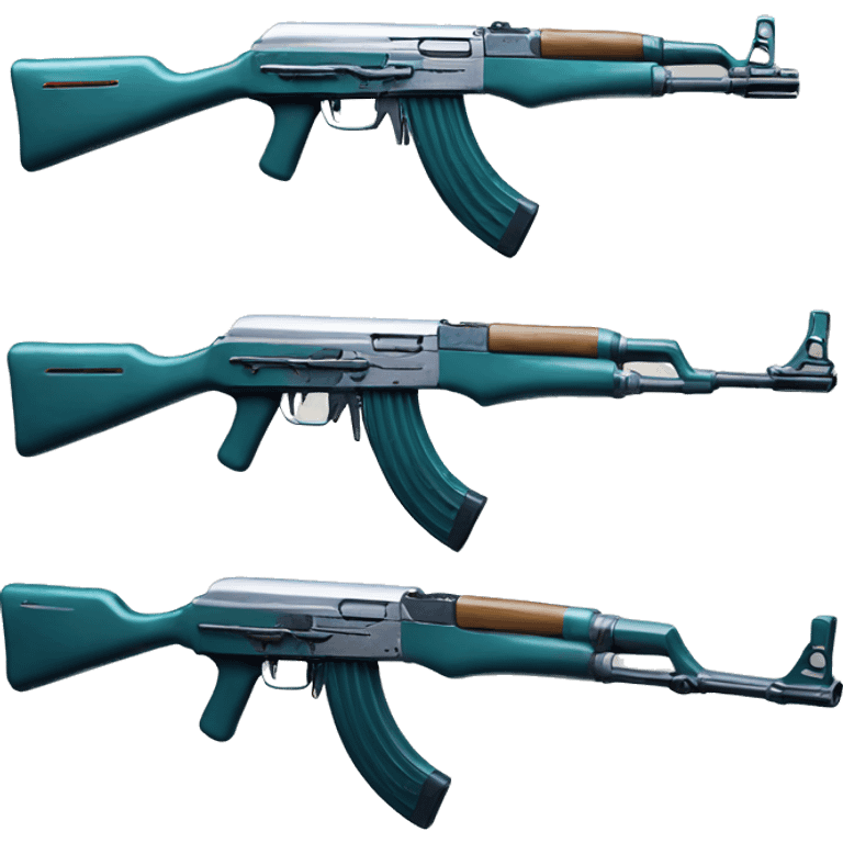 futuristic retro ak 47 emoji