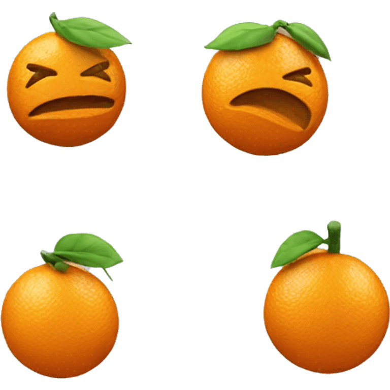 3D Orange  emoji