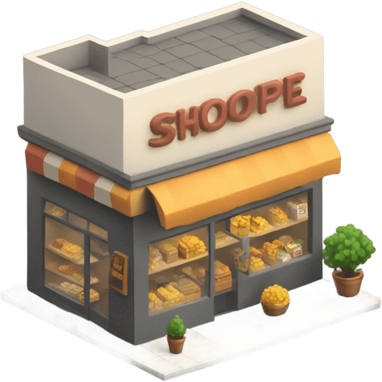 isometric shop emoji