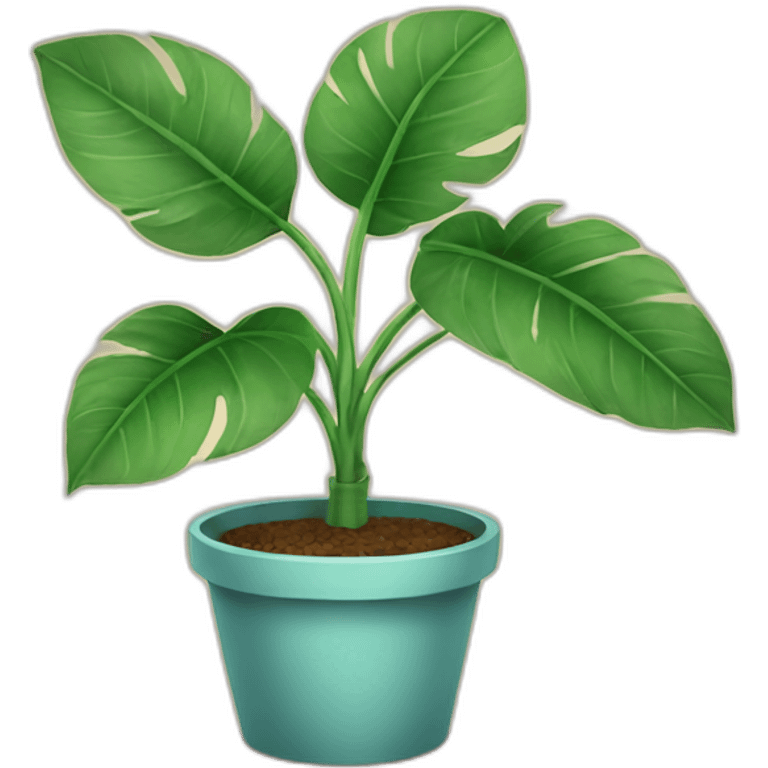 house plant with big leafs emoji