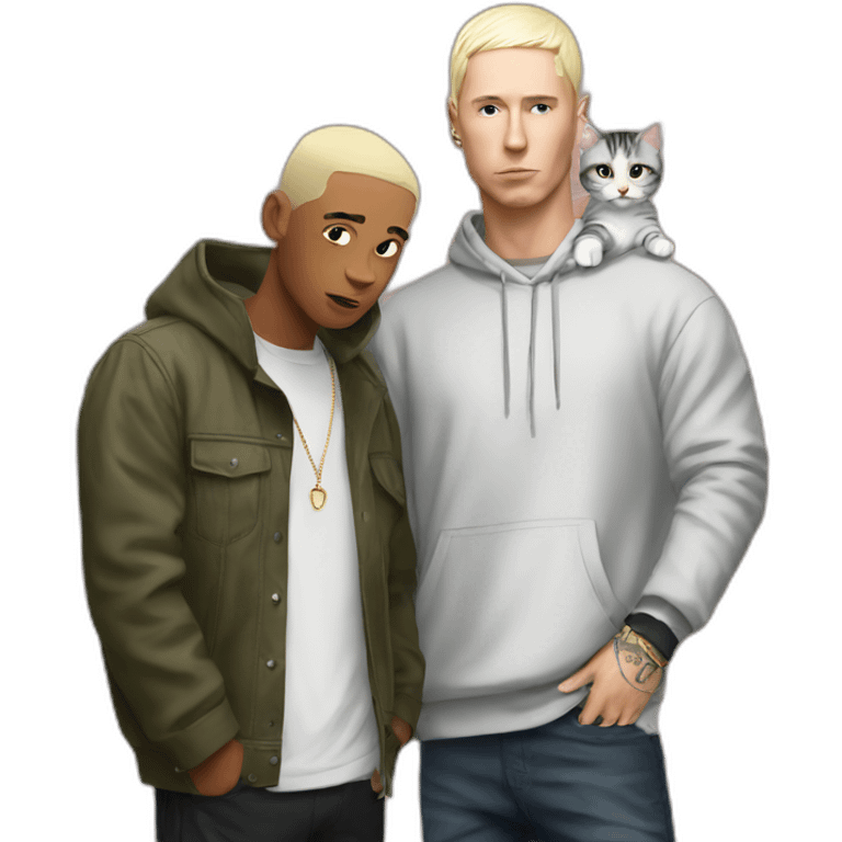 eminem with cat emoji