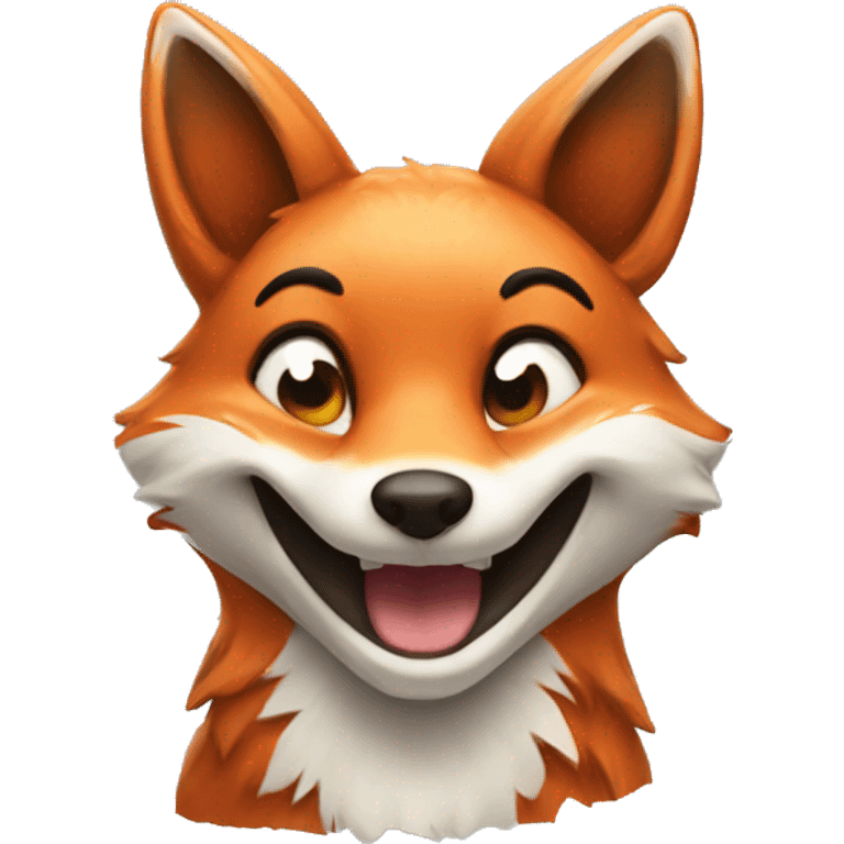 a smiling fox emoji