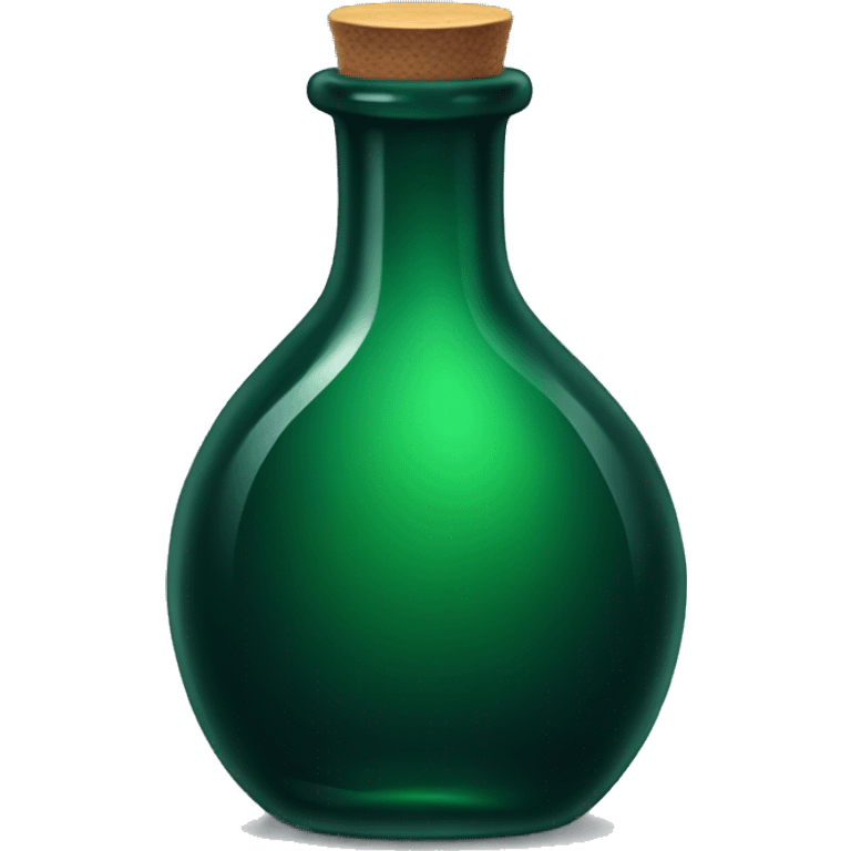 Dark green potion bottle emoji