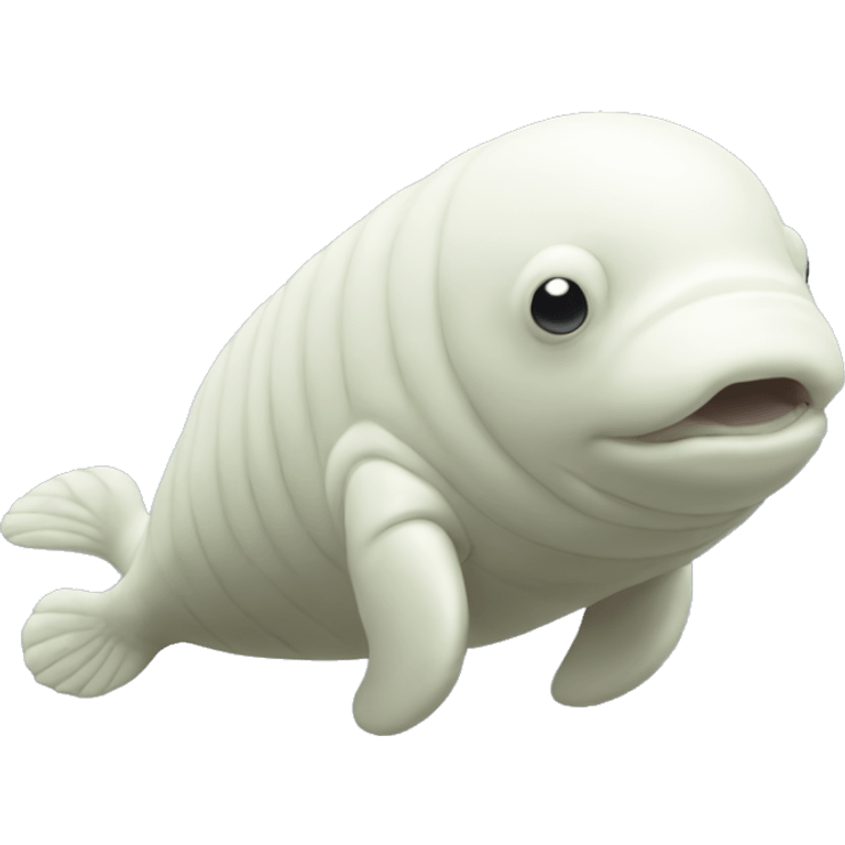 Tardigrade beluga whale with legs emoji