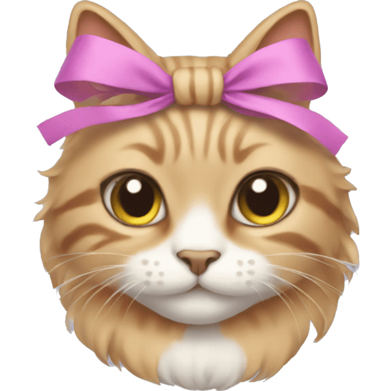 Cat with bows emoji