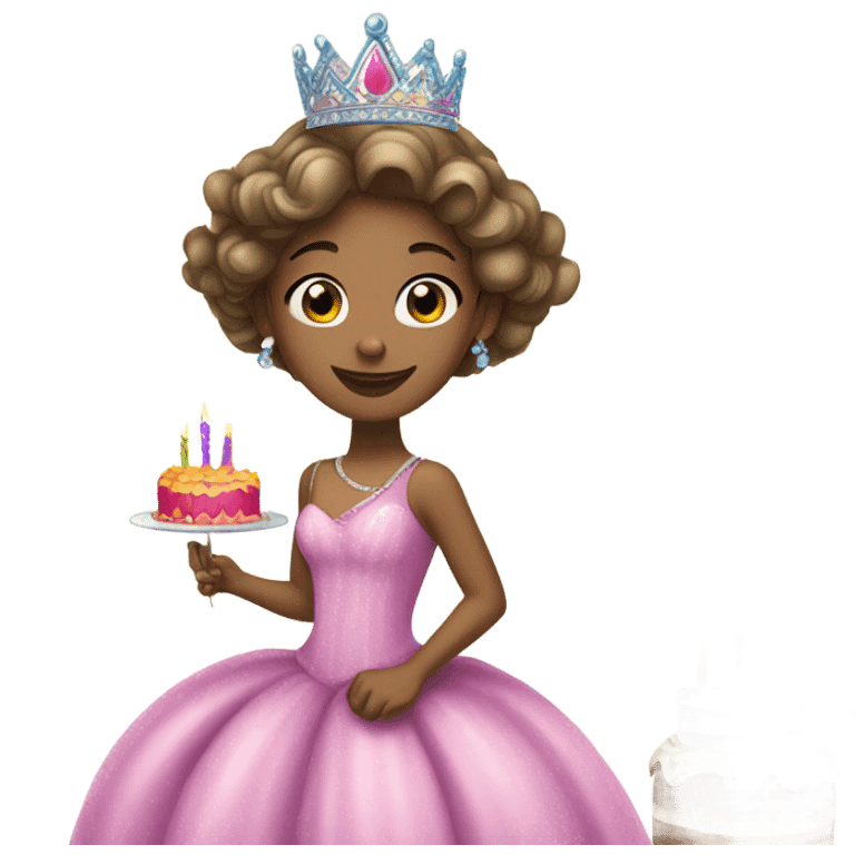 Princess birthday emoji