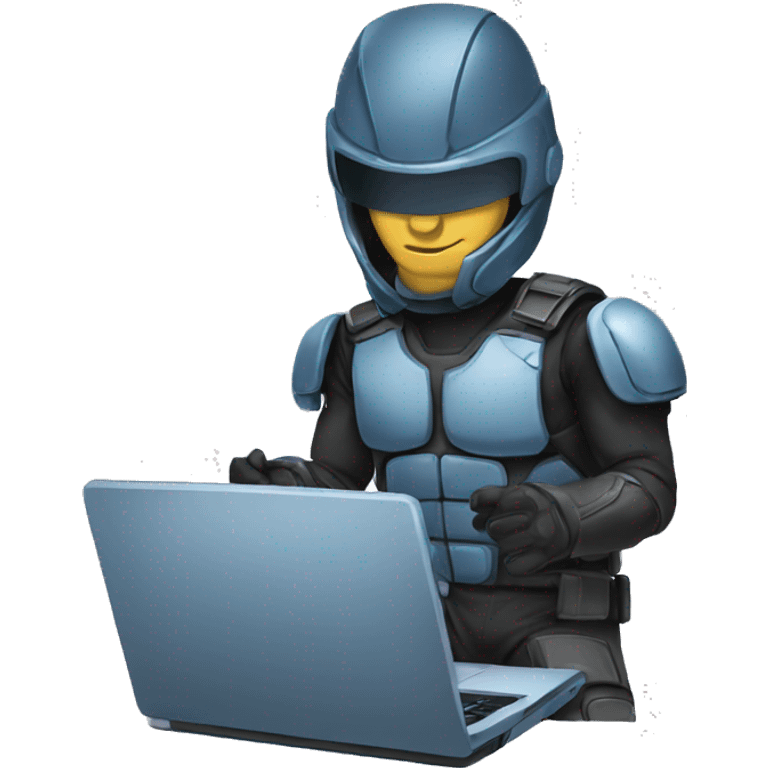 cybersportsman with laptop emoji