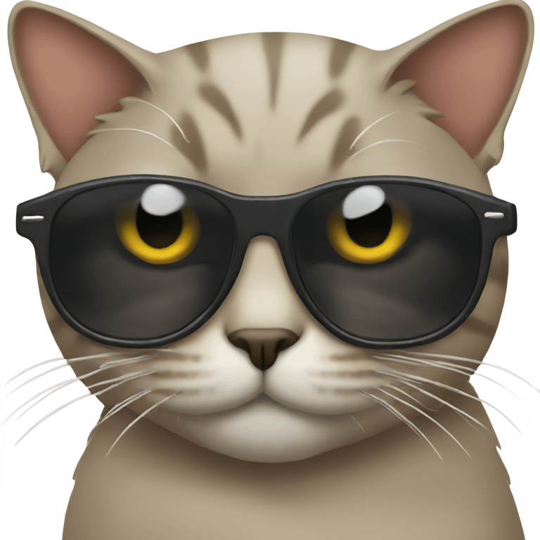 Cat with sunglasses emoji