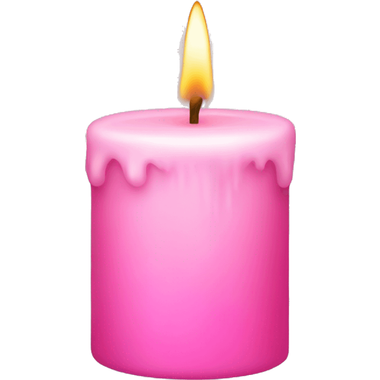 A pink candle  emoji