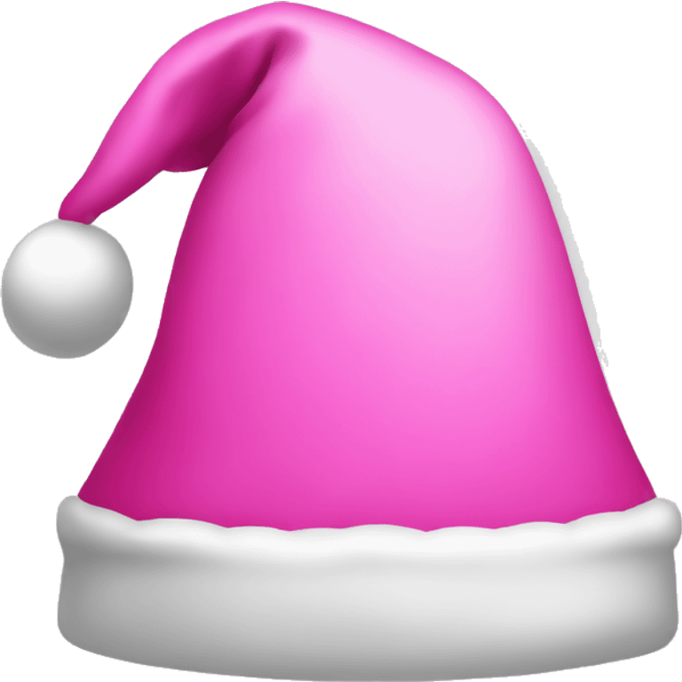 Pink Santa hat emoji