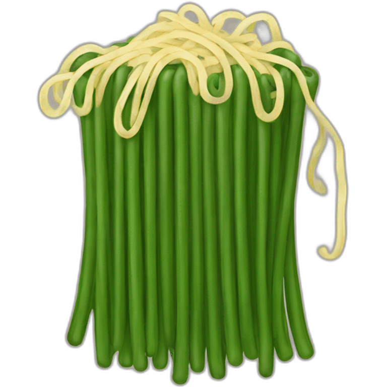 Green Spaghetti emoji