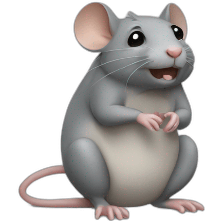 Un rat qui fume emoji