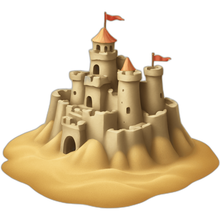 sand castle emoji