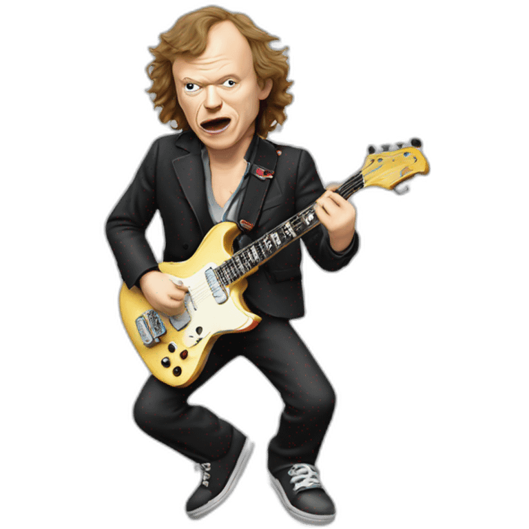 Angus Young on the ground emoji