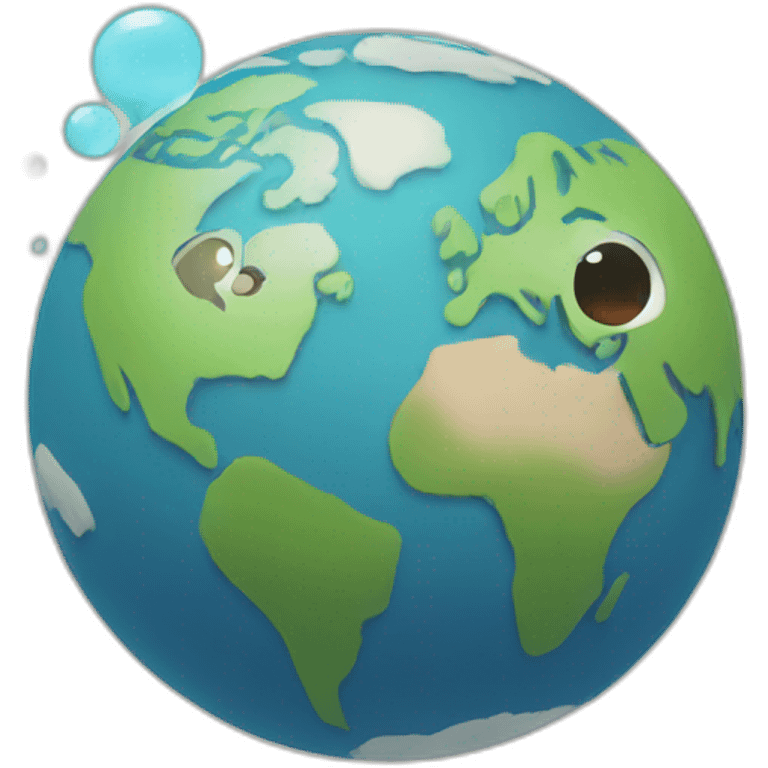 Earth with animation  emoji