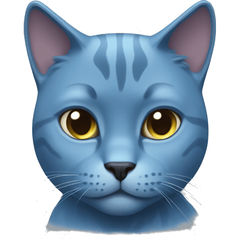 Blue Russian cat  emoji