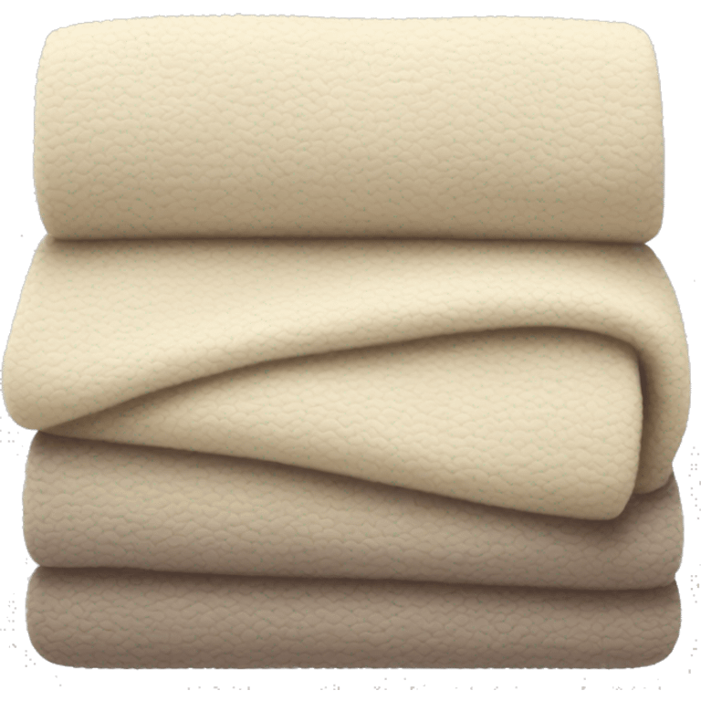 cozy neutral-colored blanket emoji