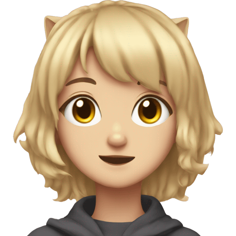 Cat anime girl emoji