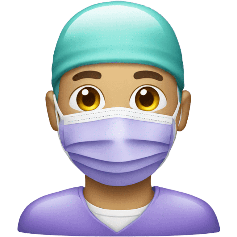 medical mask purple emoji