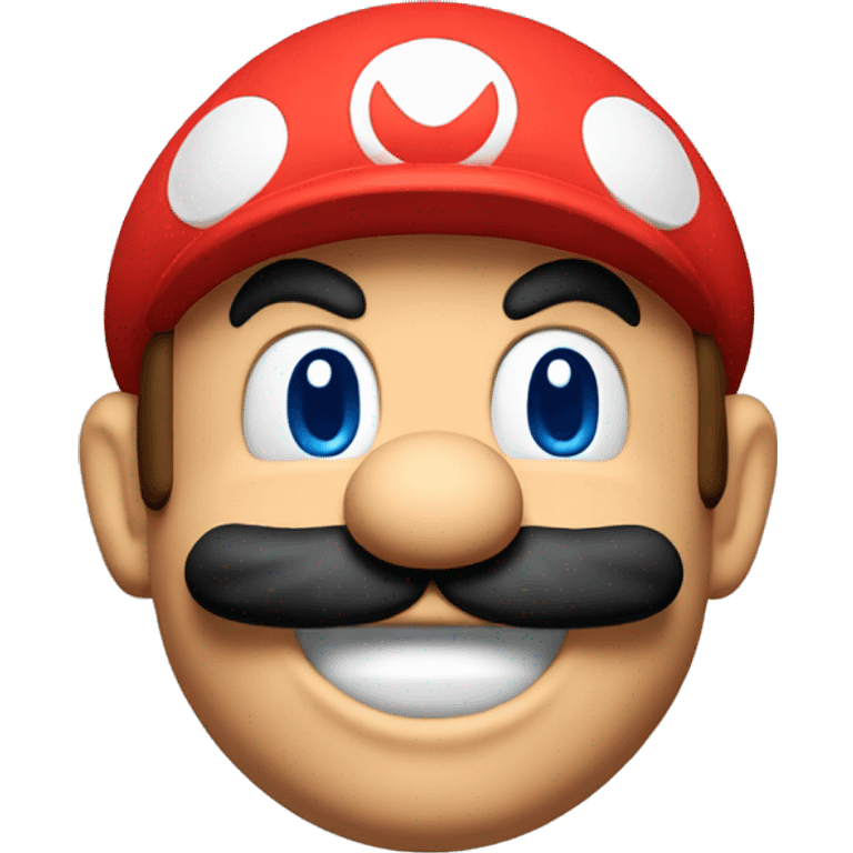 Super mario head  emoji