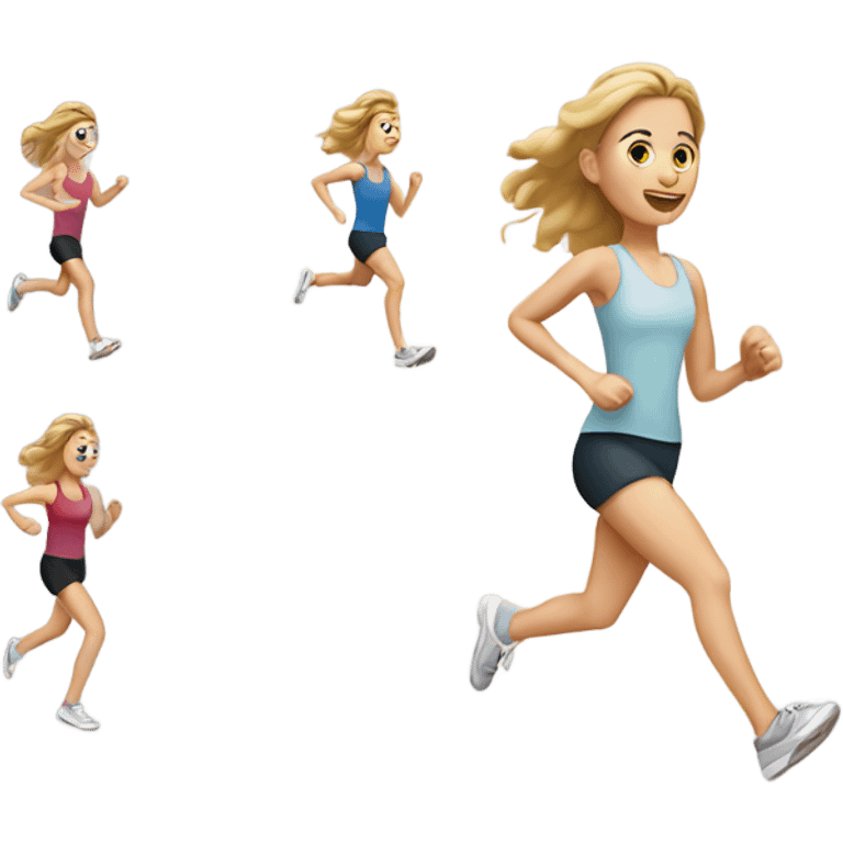 white-girl-running emoji