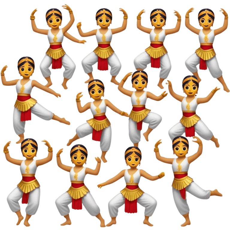 Cinematic Realistic Sirtaki Dance Pop Culture Emoji, showcasing energetic traditional dance movements rendered with dynamic, rhythmic lighting and expressive detail. emoji