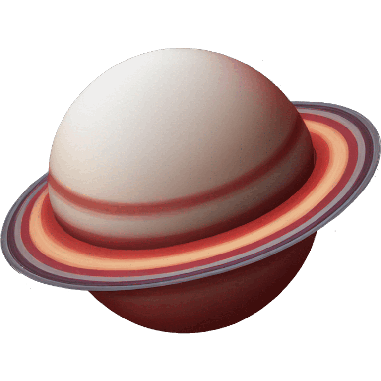 Red Saturn emoji